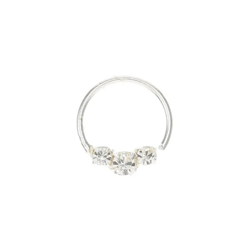Anneau de cartilage 0,8 mm orné de strass