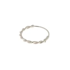 Anneau de nez chaîne tressée 22 g couleur argenté