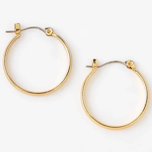 Anneaux d'oreilles larges 25 mm couleur dorée