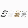 Anneaux et clous de piercing de nez aux designs variés 0,8 mm en BioFlex® - Lot de 12