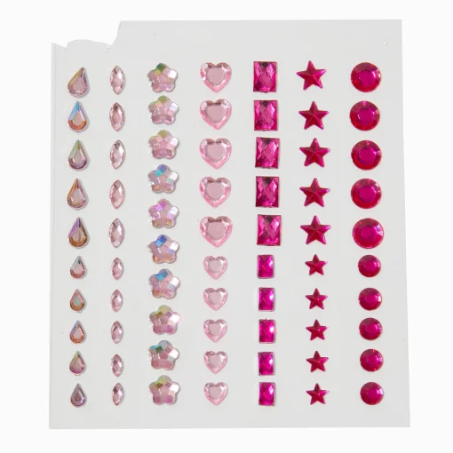 Assortiment de bijoux pour cheveux roses - Lot de 70