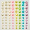 Assortiment de strass pour cheveux arc-en-ciel pastel - Lot de 80