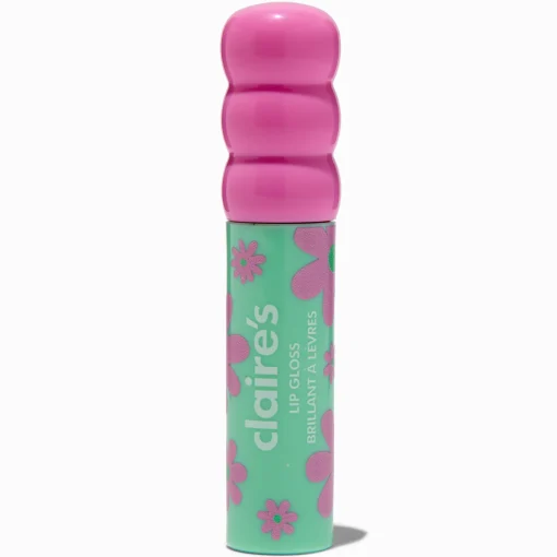 Baguette de gloss bleu marguerite rose