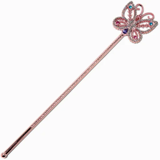 Baguette papillon rose Claire's Club