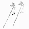 Baguettes à cheveux papillon couleur argentée - Lot de 2