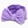 Bandeau à nœud côtelé en nylon Claire's Club - Violet
