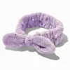 Bandeau à nœud violet étoile couleur argentée pour maquillage