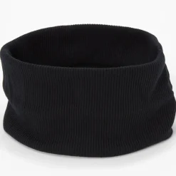 Bandeau côtelé plat - Noir
