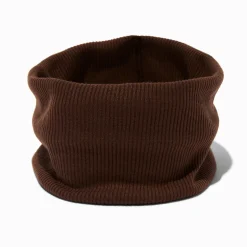 Bandeau plat en jersey marron