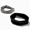 Bandeaux athlétiques gris et noir - Lot de 2
