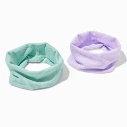 Bandeaux violet et vert - Lot de 2