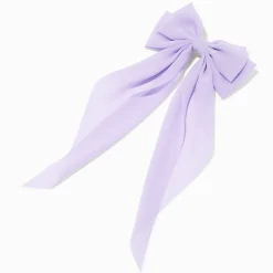 Barrette à pans longs lilas