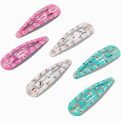 Barrettes clic clac à imprimé chiot Claire's Club - Lot de 6