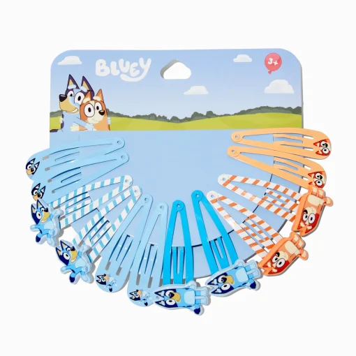 Barrettes clic clac Bluey - Lot de 12