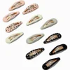 Barrettes clic clac cœur Claire's Club - Lot de 12