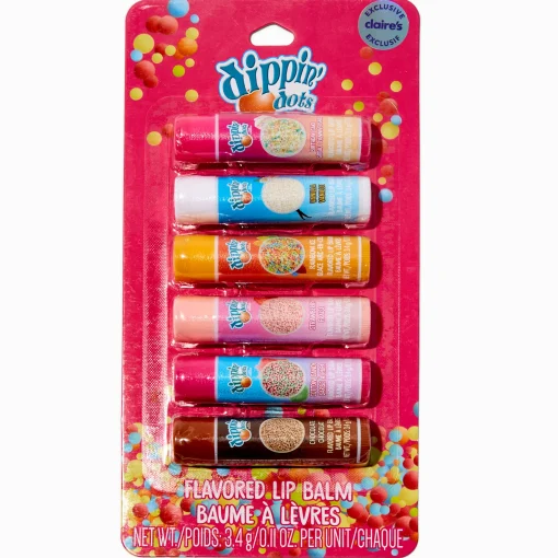 Baumes à lèvres parfumés en exclusivité chez Claire’s Dippin' Dots® - Lot de 6