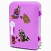 Baumes à lèvres réfrigérateur iridescents violets boissons et petits animaux - Lot de 4