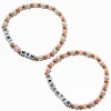 Best Friends Beaded "Girl Mom" & "Daughter" Stretch Bracelets - 2 Pack
