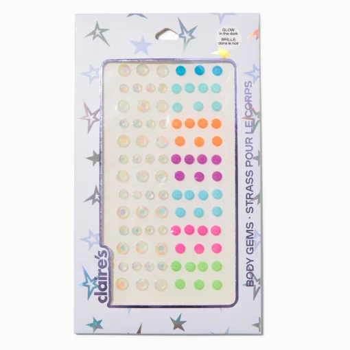 Bijoux de corps phosphorescents - Lot de 100