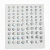Bijoux pour cheveux en strass iridescents - Lot de 80
