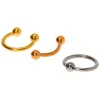 Boucles de cartilage assorties 16 g couleur titanée en métaux mixtes - Lot de 3