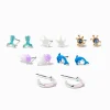 Boucles d’oreilles vie aquatique - Lot de 6