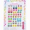 Boucles d'oreilles autocollantes icônes estivales Claire's Club - Lot de 30