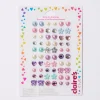 Boucles d'oreilles autocollantes couleur nacrée Claire's Club - Lot de 30