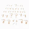 Boucles d'oreilles célestes couleur dorée - Lot de 20