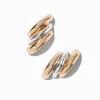 Boucles d'oreilles grappes en métaux mixtes