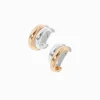 Boucles d'oreilles épaisses en métaux mixtes