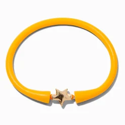 Bracelet en silicone étoile jaune