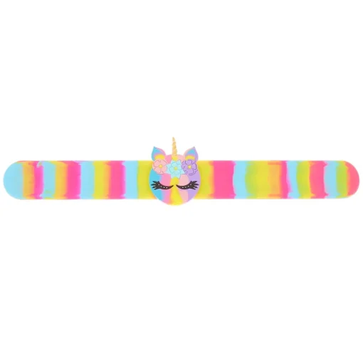 Bracelet enrouleur licorne arc-en-ciel