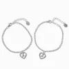 Bracelets à breloques cœurs colorés maman best friends - Lot de 2