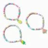 Bracelets élastiques à breloques glace à l'eau tons clairs Claire's Club - Lot de 4