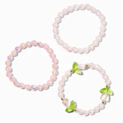 Bracelets élastiques perlés tulipe Claire's Club - Lot de 3