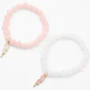 Bracelets élastiques perlés éclair - Lot de 2