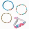 Bracelets élastiques poisson perlés - Lot de 4