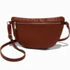Brown Woven Belt Bag