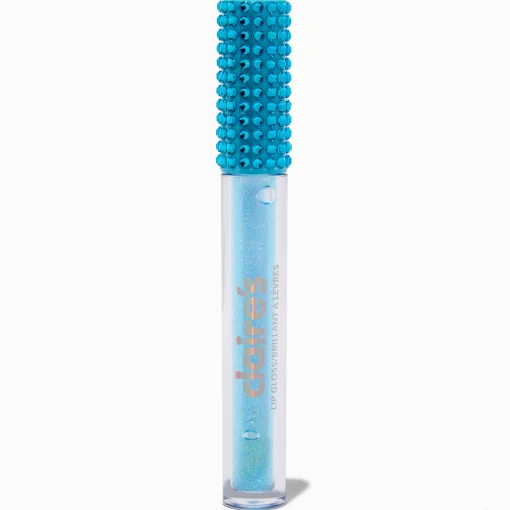 Bâtonnet de gloss à paillettes bling-bling bleu