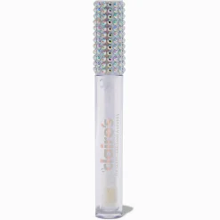 Bâtonnet de gloss à paillettes couleur argentée bling-bling