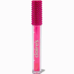 Bâtonnet de gloss à paillettes rose bling-bling