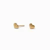 C LUXE by Claire's 18kt Gold Plated Cubic Zirconia Cross Stud Earrings