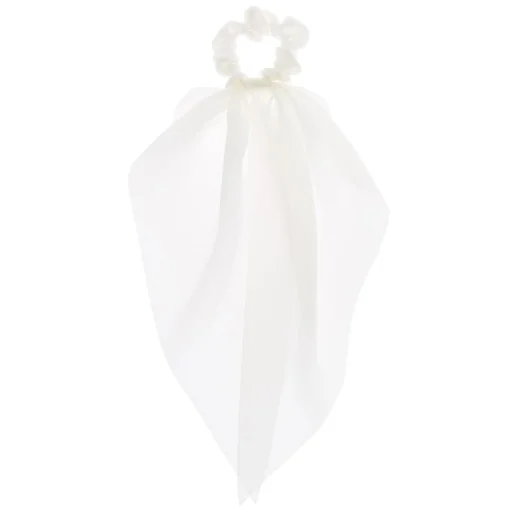 Chouchou foulard blanc de petite taille