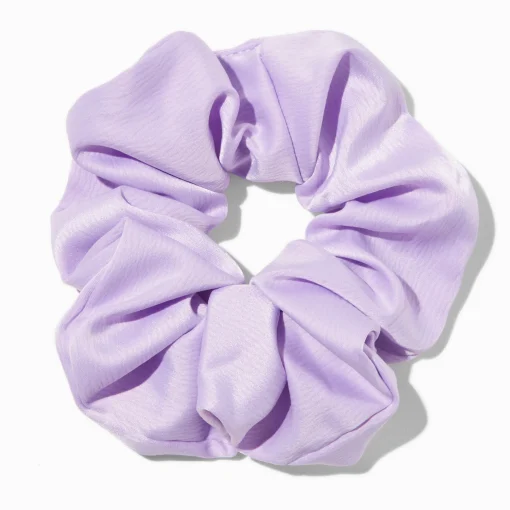 Chouchou satiné lilas