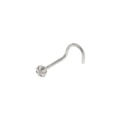Clou de nez 20 g étoile en zircon cubique d'imitation couleur argenté