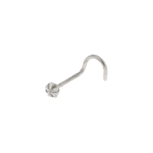 Clou de nez 20 g étoile en zircon cubique d'imitation couleur argenté