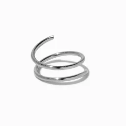 Clou de nez spirale 0,8 mm en acier inoxydable couleur argentée