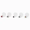Clous arrière plat pour piercing labret basiques 1,2 mm en métaux mixtes - Lot de 5