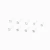 Clous de nez avec strass 0,8 mm BioFlex® - Lot de 9
